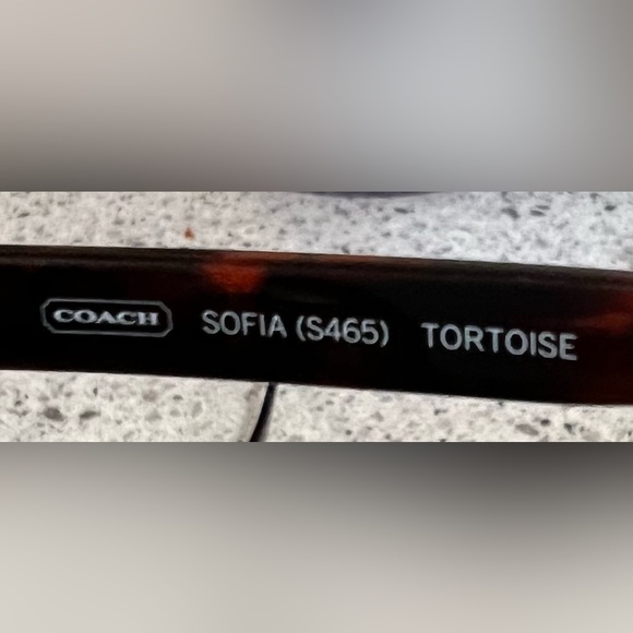 Authentic Vintage Coach Sophia Sunglasses with case tortoiseshell - Picture 4 of 4